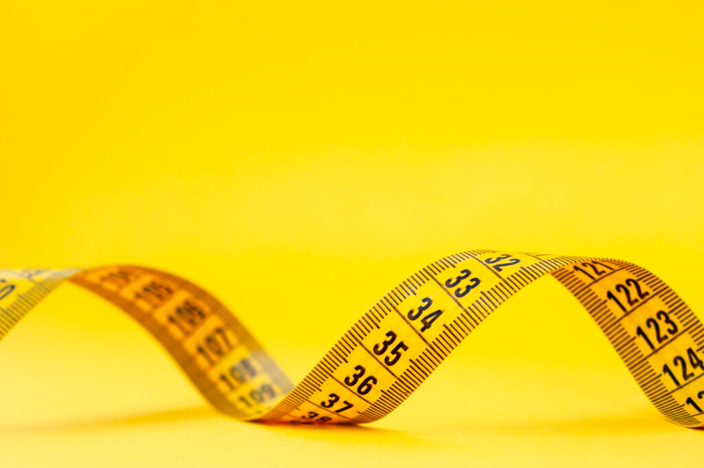 Yellow,Centimeter,Tape,With,Space,For,Copying,On,A,Yellow